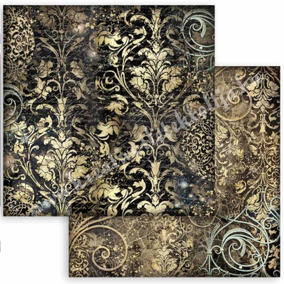 Scrapbook tömb, Hátterek, 20,3x20,3 cm, 10 db/csomag