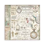 Scrapbook tömb, antikvitás, 20,3x20,3 cm, 22 db/csomag