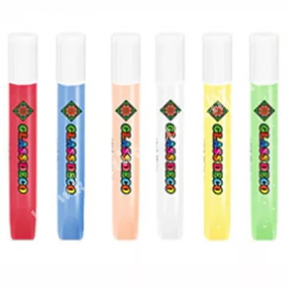 Amos üvegmatricafesték készlet, 6x10,5ml+6 munka fényvarázsforma