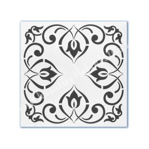 Stencil 173., Csipke tulipán, 30x30cm