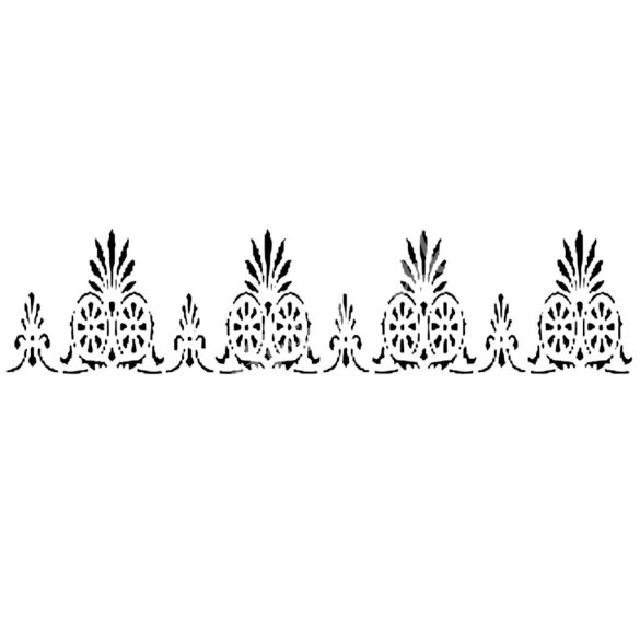 Stencil 107., ornament, 57x13 cm