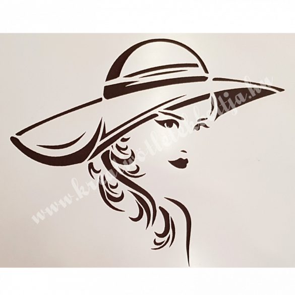 Stencil 208., Hölgy kalapban, A4