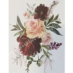 Textiltranszfer, Rózsák, 25x35 cm