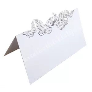 Ültetőkártya, pillangók, 9 cm, 10 db/csomag