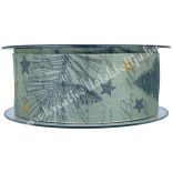 Karácsonyi szalag, fenyő, 4 cm (160)