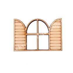 Ablak, szárnyas, 6,2x4,2cm