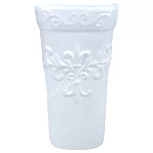 Porcelán párologtató radiátorra, fehér, 9x18 cm