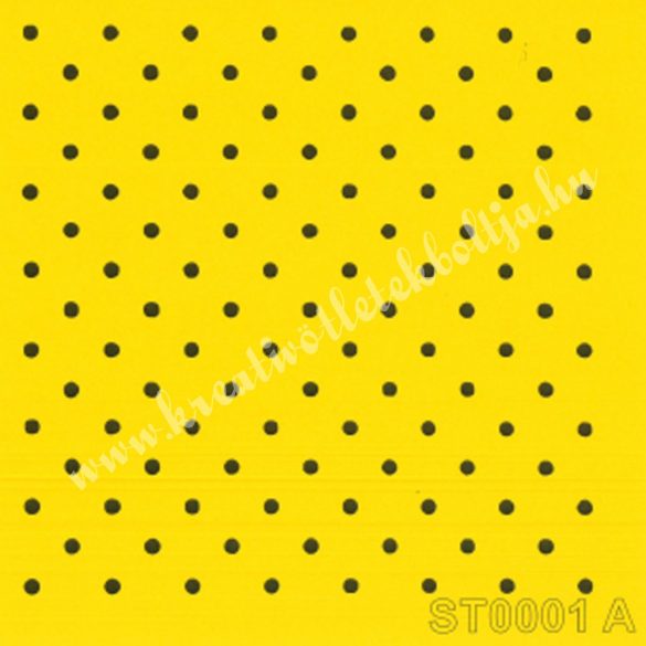Stencil 307., pöttyök, 16x16 cm
