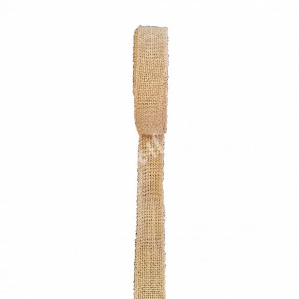 Natúr juta szalag 2,5 cm