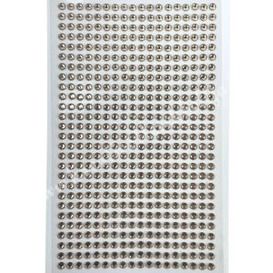 Öntapadós strassz, pezsgő, 4 mm