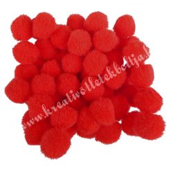 Pompon, piros, 15 mm, 100 darab/csomag
