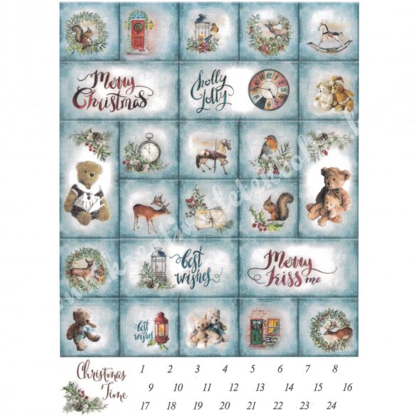 Rizspapír, Advent, A4 (R1640)