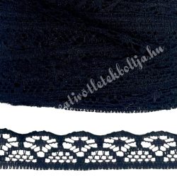 Nylon csipke, fekete, 1,8 cm