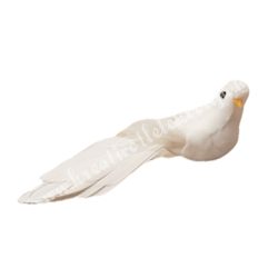 Madárka galamb, fehér, 11x3,5 cm