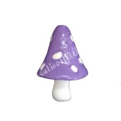 Mini gomba csúcsos kalappal, lila