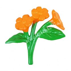Mini virágcsokor, narancssárga, 2,5x3 cm