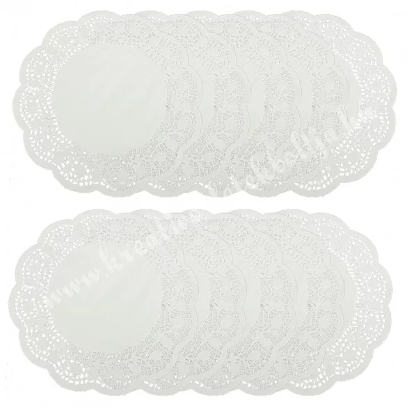 Tortapapír, kerek, 26 cm, 10 db/csomag