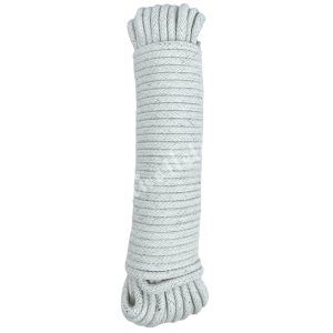 Pamut kötél, fehér, 5 mm, 15 m/tekercs