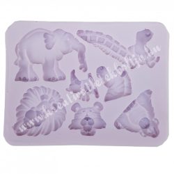 Marcipán, fondant mintázó, szilikon, zoo