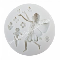 Marcipán és fondant mintázó, szilikon, tündér