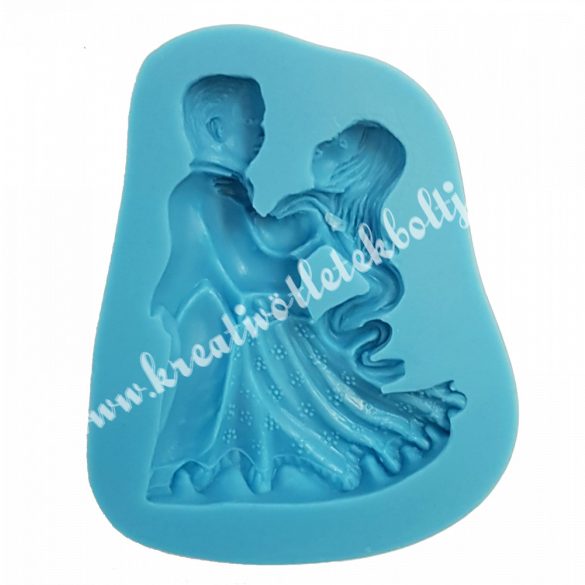 Marcipán, fondant mintázó, szilikon, táncoló pár