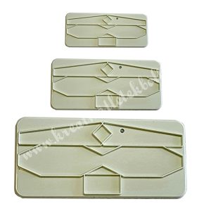 Marcipán és fondant kiszúró, masni, kicsi, 3 db/csomag