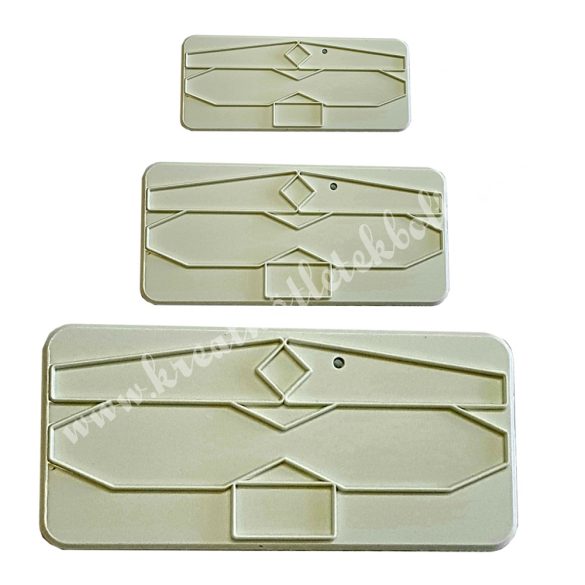 Marcipán és fondant kiszúró, masni, kicsi, 3 db/csomag