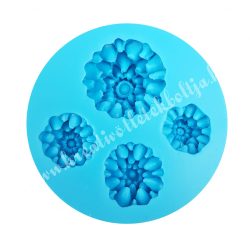 Szilikon mintázó, krizantém 4 méretben