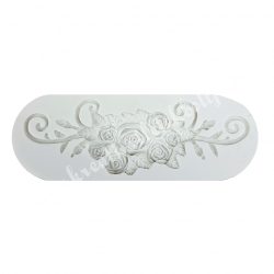 Szilikon mintázó, rózsa bordűr