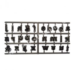 Marcipán és fondant kiszúró, kicsi betűk