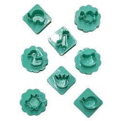 Marcipán és fondant kiszúró, műanyag, állatok