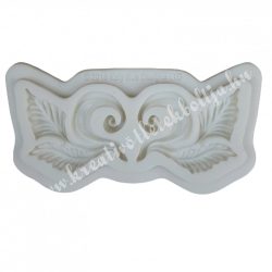   Marcipán, fondant mintázó, szilikon, cirádás virágok, 7,5x2,7 cm