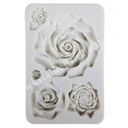 Marcipán fondant mintázó, szilikon, rózsák
