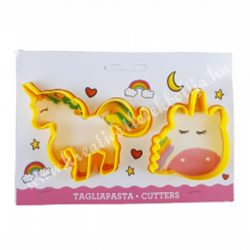 Marcipán és fondant kiszúró, unikornis, 2 darab/csomag