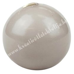 Adventi gömbgyertya, matt, vintage szürke, 6 cm