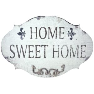 Mdf tábla, Home sweet home, 14x9 cm