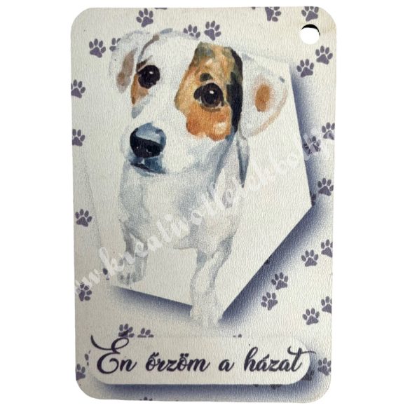 Fa tábla, Jack Russel, 6x9 cm