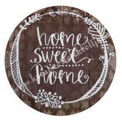 MDF tábla, "Home sweet home", 12 cm