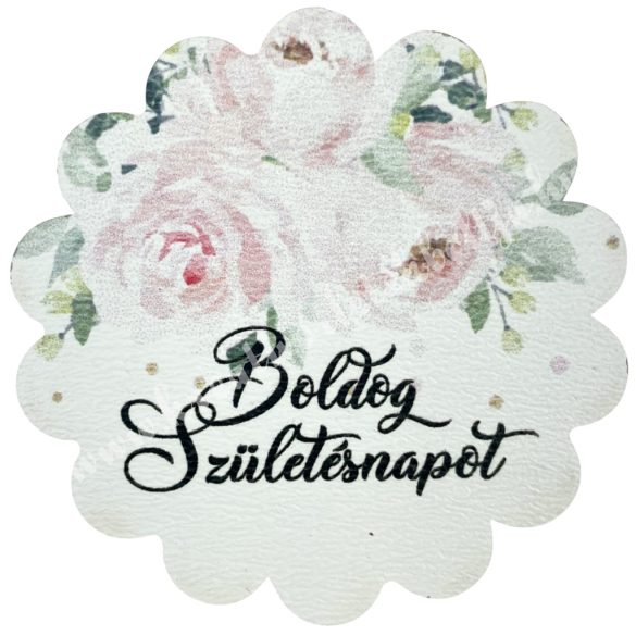 Mdf tábla, "Boldog születésnapot", 6,5 cm