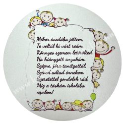 MDF tábla, "Mikor óvodába jöttem...", 12 cm