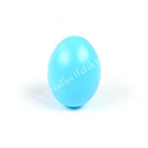 Műanyag tojás, világoskék, 4x6 cm