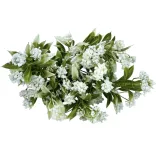 Zöld csokor bogyóval, fehér, 36 cm