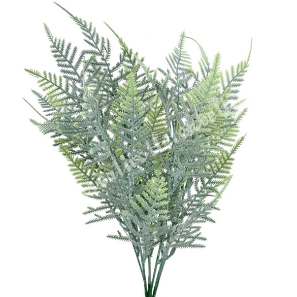 Páfrány csokor, hamvas zöld, 41 cm