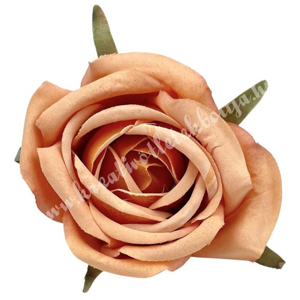 Rózsa virágfej, narancssárga, 6 cm