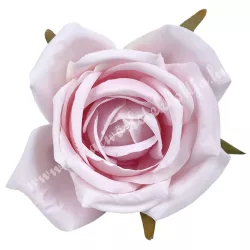 Rózsa virágfej, világos rózsaszín, 6 cm