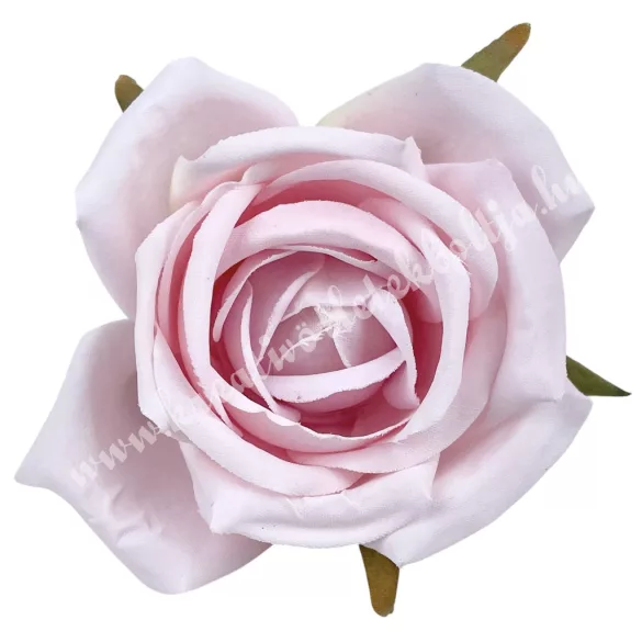 Rózsa virágfej, világos rózsaszín, 6 cm