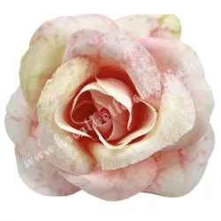 Rózsa virágfej, cirmos rózsaszín, 4,5 cm