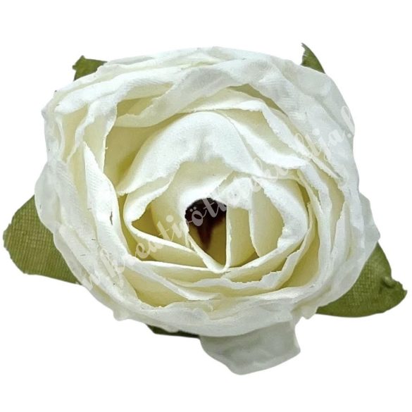 Rózsa virágfej, fehér, 3,5 cm