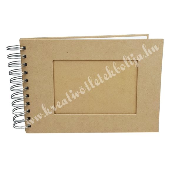 Papírmasé album - A5-ös, ablakos