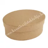 Papírdoboz, ovális, kraft, 3 db/szett